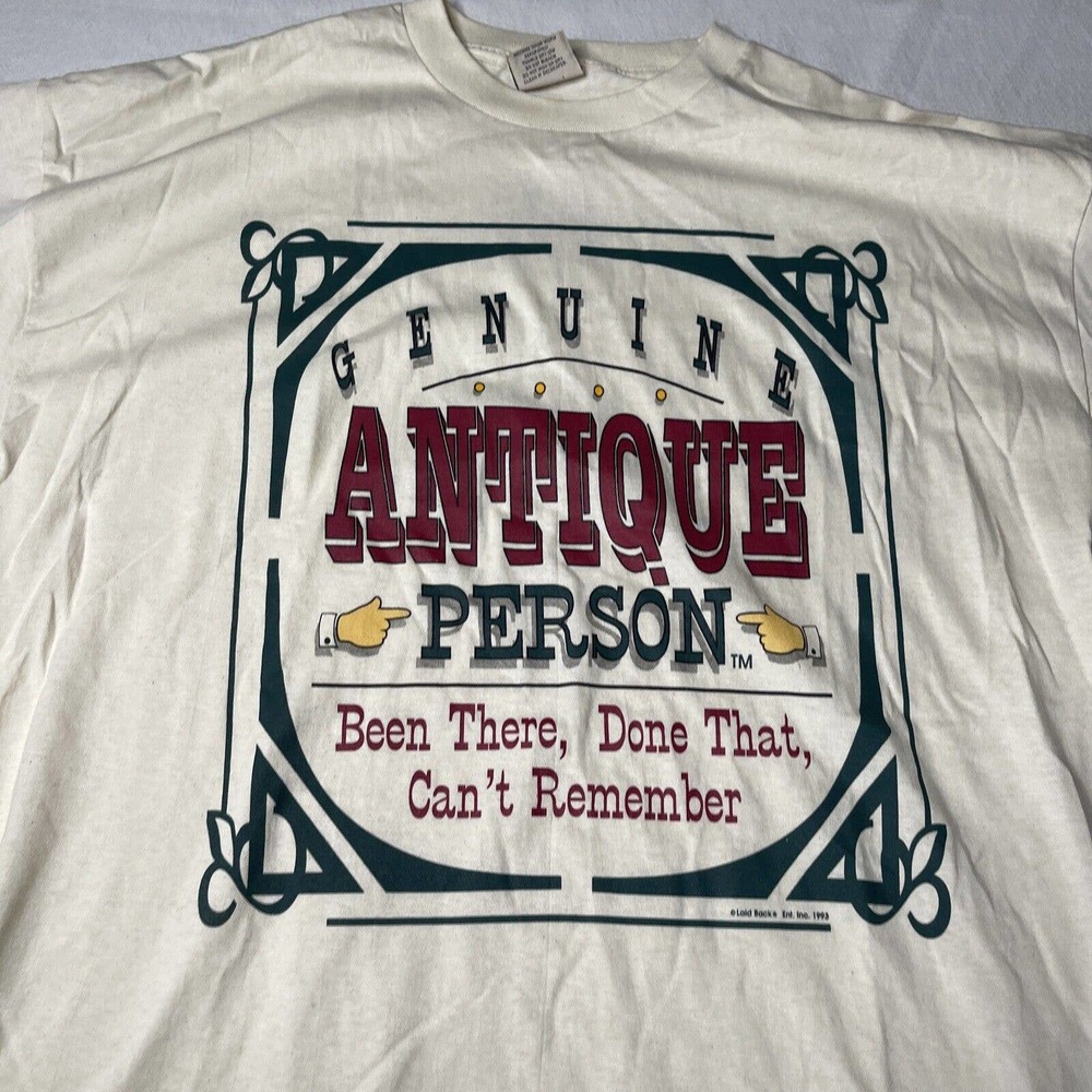 Antique Person Shirt Men 2XL 1993 single stitch tan old age 60’s age vintage